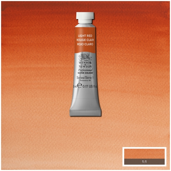 Акварель художественная Winsor&Newton "Professional", 5мл, туба, красный светлый Акварель художественная Winsor&Newton "Professional", 5мл, туба, красный светлый