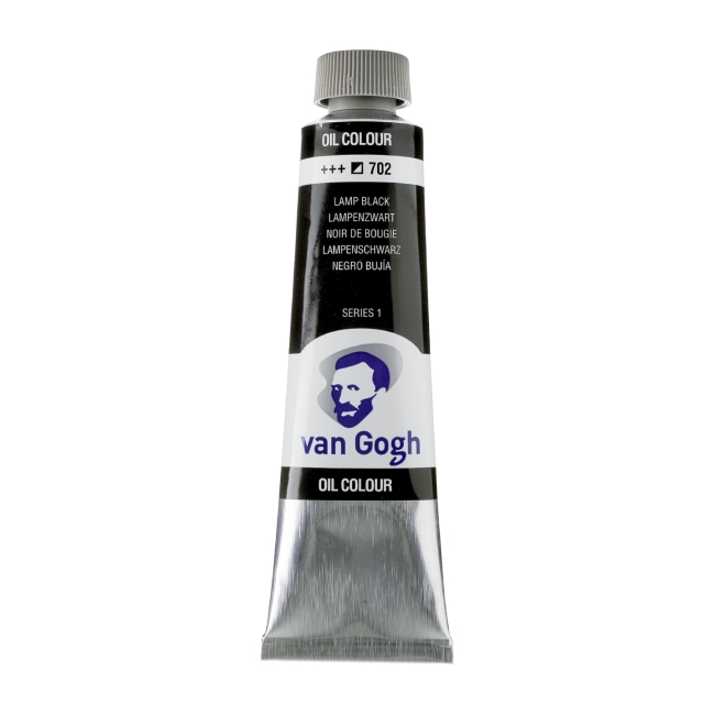 Краска масляная Van Gogh туба 40мл №702 Сажа газовая