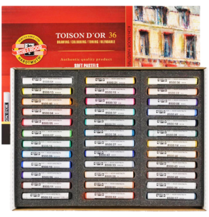 Пастель художественная Koh-I-Noor "Toison D'or", 36цв., картон. упак.