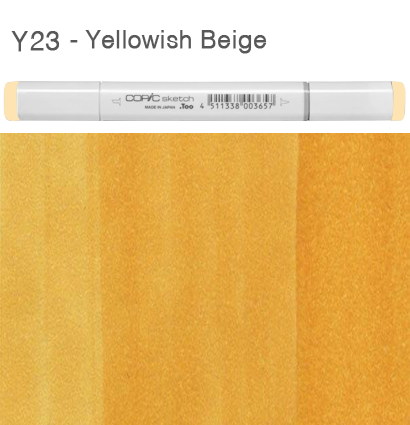 Маркер с кистью Copic Sketch Y23 Yellowish Beige / Желтовато Бежевый поштучно купить в официальном магазине Копик Клаб ArtCraft.Space с доставкой по всему миру