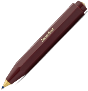 Ручка шариковая KAWECO CLASSIC Sport 1.0мм бордовый корпус,