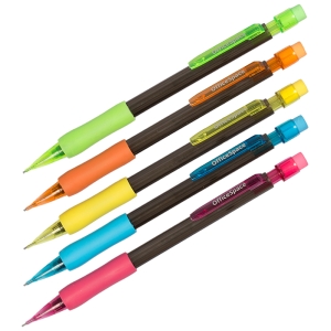 Карандаш механический OfficeSpace 0,7мм, грип, с ластиком, ассорти Карандаш механический OfficeSpace 0,7мм, грип, с ластиком, ассорти