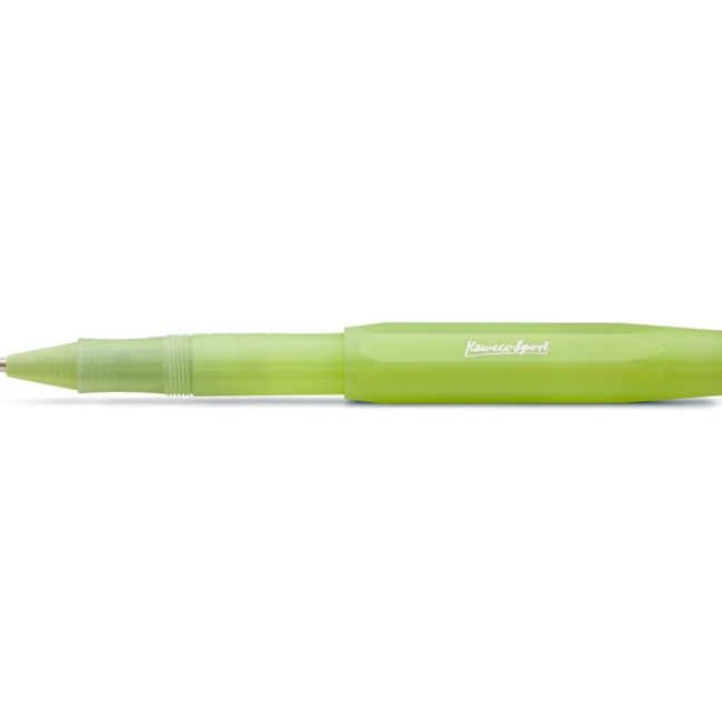 Ручка-роллер KAWECO FROSTED Sport 0.7мм корпус лайм