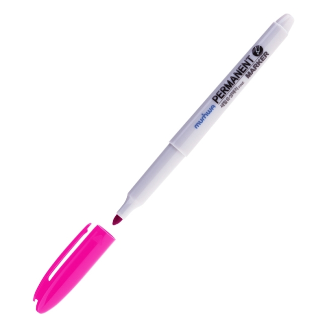 Маркер перманентный MunHwa розовый, пулевидный, 1,5мм Маркер перманентный MunHwa розовый, пулевидный, 1,5мм