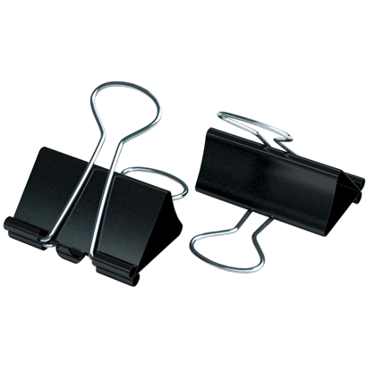 Зажимы для бумаги или скетчбука Berlingo 12 штук размер 32 мм (чёрные) купить в магазине ArtCraft.Space с доставкой по всему миру