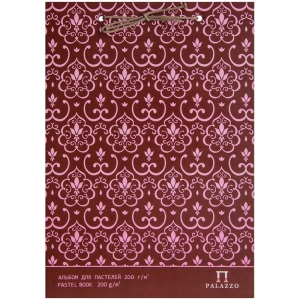 Альбом для пастелей 20л. А4 Лилия Холдинг "Палаццо.Модерн", 200г/м2, сутаж, фуксия