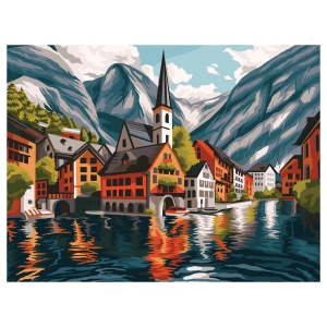 Картина по номерам на холсте ТРИ СОВЫ "Холодный город", 40*50, с акриловыми красками и кистями Картина по номерам на холсте ТРИ СОВЫ "Холодный город", 40*50, с акриловыми красками и кистями