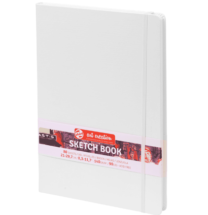 Скетчбук белый для зарисовок Art Creation Sketchbook Royal Talens с резинкой А4 / 80 листов / 140 гм купить в художественном магазине ArtCraft.Space с доставкой по РФ и СНГ