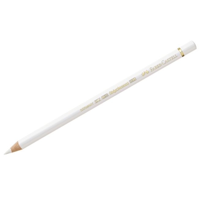Карандаш художественный Faber-Castell "Polychromos", цвет 101 белый Карандаш художественный Faber-Castell "Polychromos", цвет 101 белый