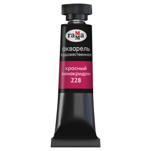 Акварель художественная Гамма "Старый мастер" красный хинакридон, 9мл, туба Акварель художественная Гамма "Старый мастер" красный хинакридон, 9мл, туба