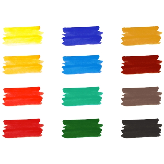 Акварель художественная Гамма "Старый Мастер", 12цв.*2,6мл, кюветы, картон Акварель художественная Гамма "Старый Мастер", 12цв.*2,6мл, кюветы, картон