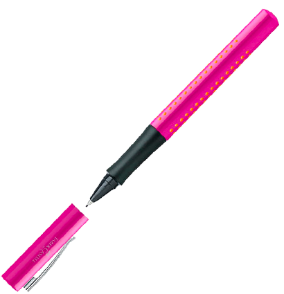 Ручка капиллярная Faber-Castell Grip 2010 розовый корпус, синие чернила купить в магазине ArtCraft.Space с доставкой по всему миру