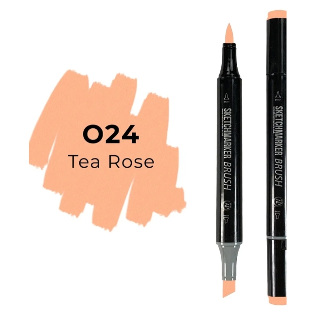 Маркер SKETCHMARKER Brush двухсторонний на спирт.основе цв.O24 Чайная Роза