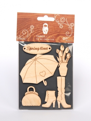 Набор заготовок для декорирования Spring8 фанера 10х14см,