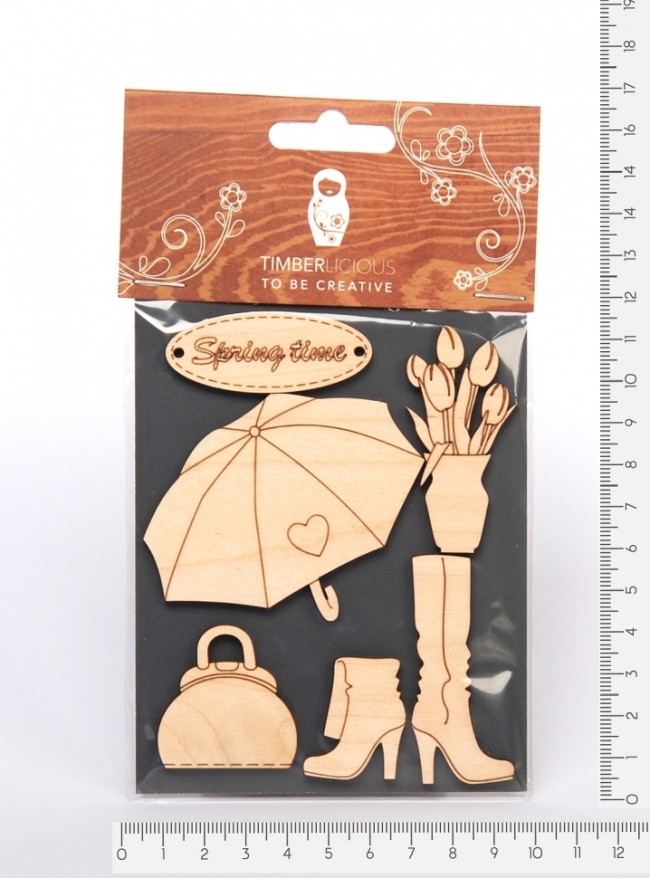 Набор заготовок для декорирования Spring8 фанера 10х14см,