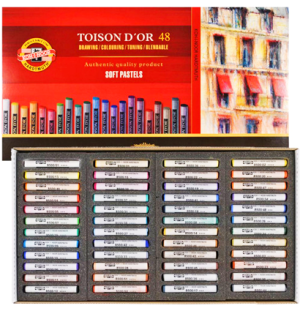 Пастель художественная Koh-I-Noor "Toison D'or", 48цв., картон. упак.