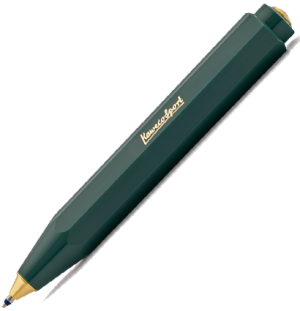 Ручка шариковая KAWECO CLASSIC Sport 1.0мм зеленый корпус,