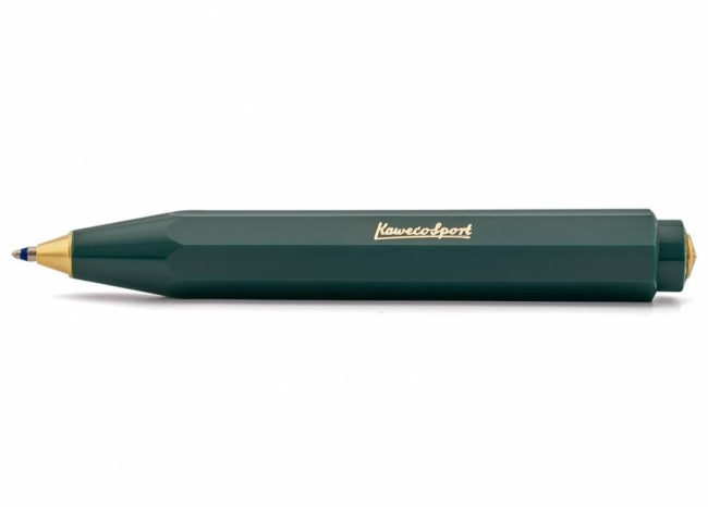 Ручка шариковая KAWECO CLASSIC Sport 1.0мм зеленый корпус,