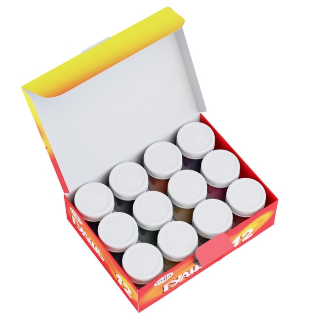 Гуашь Гамма "Мультики" набор детских красок 12 цветов в банках 40 мл купить в художественном магазине ArtCraft.Space с доставкой по всему миру Гуашь Гамма "Мультики" набор детских красок 12 цветов в банках 40 мл купить в художественном магазине ArtCraft.Space с доставкой по всему миру