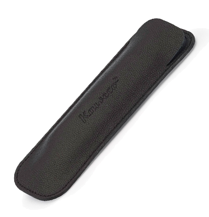 Чехол KAWECO ECO для 2 длинных ручек кожаный чёрный,