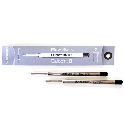Набор стержней для шариковой ручки Leuchtturm1917 Drehgriffel Nr. 1, толщина линии B, цвет Черный, 2