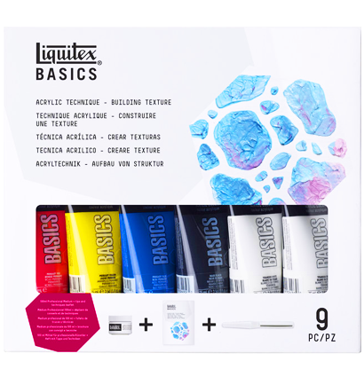 Набор акриловых красок Liquitex Acrylic Basics Build Text 6 цветов в тубах 75 мл купить в художественном магазине ArtCraft.Space с доставкой по РФ и СНГ