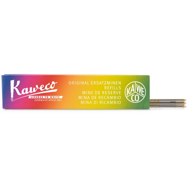 Набор стержней для шариковых ручек KAWECO D1 5 шт 1.0мм красный