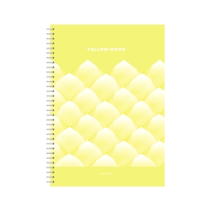 Тетрадь 80л., А4, клетка, на гребне BG "Yellow mood", матовая ламинация