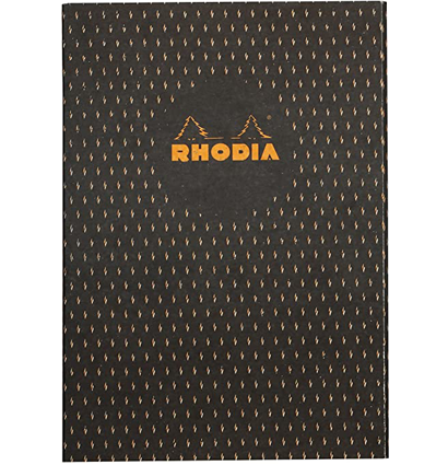 Блокнот Rhodia Heritage Moucheture в клетку мягкая обложка черный А5 / 32 листа / 90 гм купить в художественном магазине ArtCraft.Space