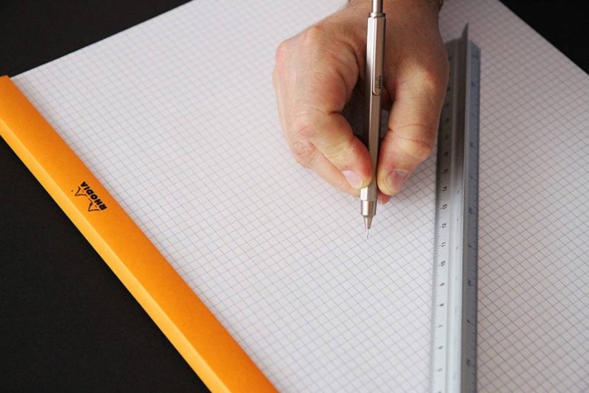 Карандаш механический Rhodia script, корпус алюминиевый розовое дерево, 0,5 мм 9395C,