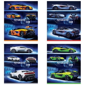 Тетрадь 96л., А5, клетка ArtSpace "Авто. Futuristic car"