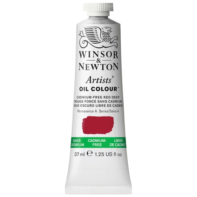 Краска масляная профессиональная Winsor&Newton "Artists' Oil", беcкадмиевый насыщенно-красный