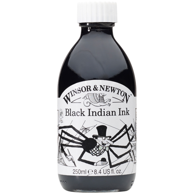 Тушь Winsor&Newton для рисования, 250мл, черный