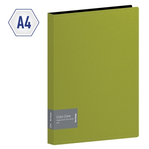 Папка со 100 вкладышами Berlingo "Color Zone", 30мм, 1000мкм, салатовая