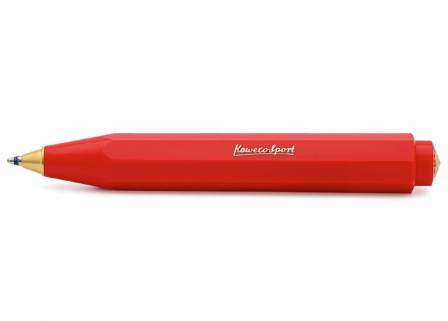 Ручка шариковая KAWECO CLASSIC Sport 1.0мм красный корпус,