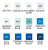Купить набор маркеров для скетчей ZIG Kurecolor Fine & Brush 12 Set Sky & Ocean Blue Tones (сине-голубые) в магазине маркеров и товаров для скетчинга ArtCraft.Space