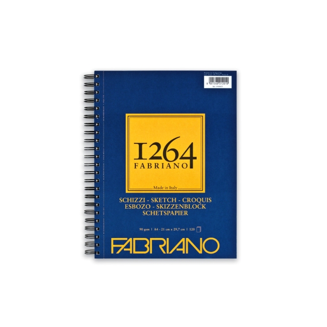 Альбом для графики 1264 SKETCH 90г/м.кв 21х29,7 120л спираль по длинной стороне