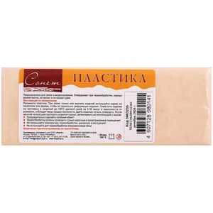 Пластика цветная Сонет, телесный брус, 250г