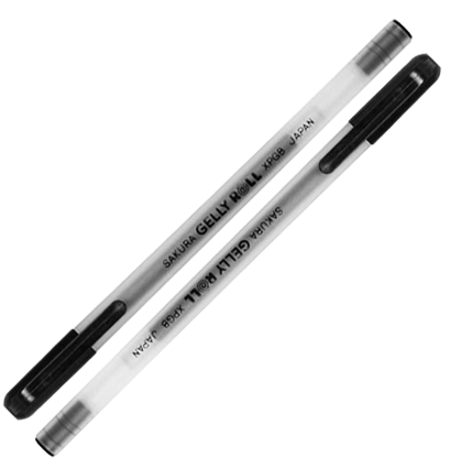 Черная гелевая ручка Sakura Gelly Roll Black для рисования купить в художественном магазине ArtCraft.Space с доставкой по РФ и СНГ