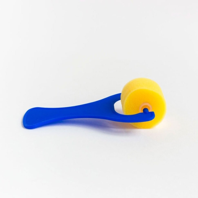 Валик поролоновый 25 мм для нанесения художественной краски желто-синий купить в художественном магазине ArtCraft.Space с доставкой по всему миру