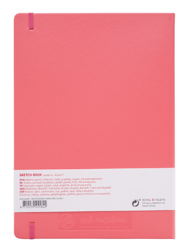 Скетчбук Art Creation Sketchbook Royal Talens коралловый А4 / 80 листов / 140 гм купить в художественном магазине ArtCraft.Space с доставкой по всему миру