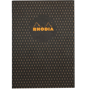 Блокнот Rhodia HERITAGE, А5, черный moucheture, мягкая обложка, клетка, нумерация, 80л, кремовый, 90,
