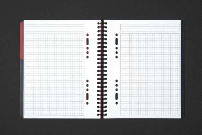 Бизнес-тетрадь OXFORD International ActiveBook A5+ 80л  клетка двойная спираль пластиковая обложка,