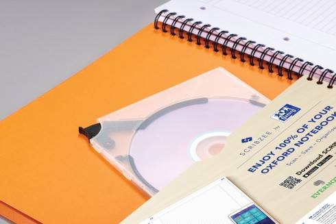 Бизнес-тетрадь OXFORD International ActiveBook A5+ 80л  клетка двойная спираль пластиковая обложка,