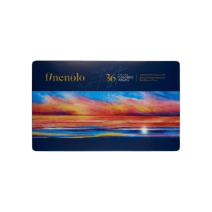 Набор цветных карандашей Finenolo 36 цветов в металлическом пенале