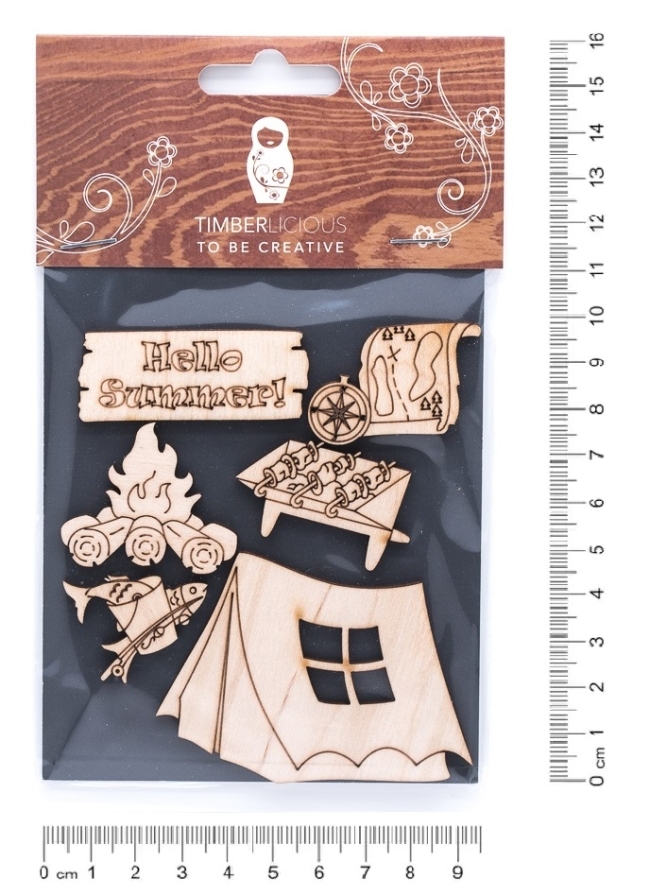 Набор заготовок для декорирования Summer1 фанера 10х14см,