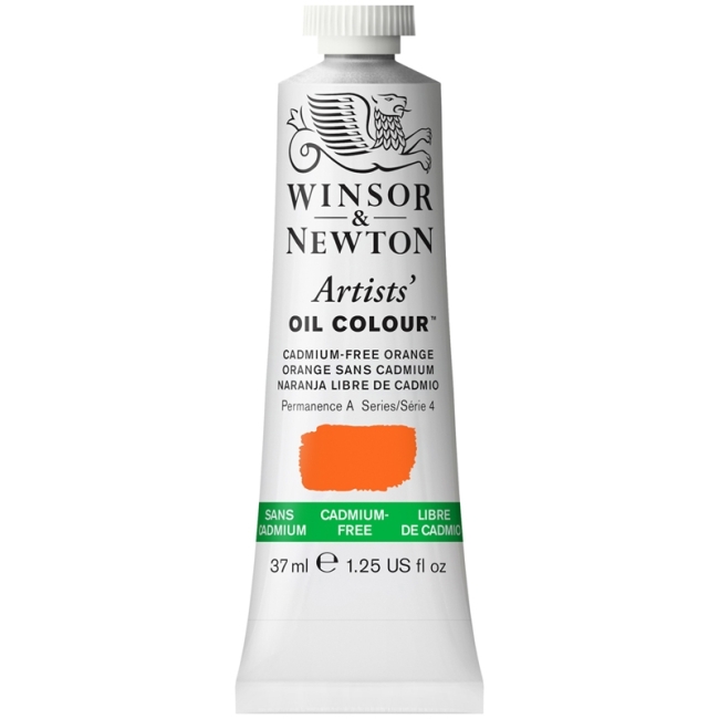 Краска масляная профессиональная Winsor&Newton "Artists' Oil", беcкадмиевый оранжевый
