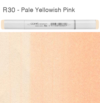Маркер с кистью Copic Sketch R30 Pale Yellowish Pink / Бледный Желтоватый Розовый поштучно купить в официальном магазине Копик Клаб ArtCraft.Space с доставкой по всему миру