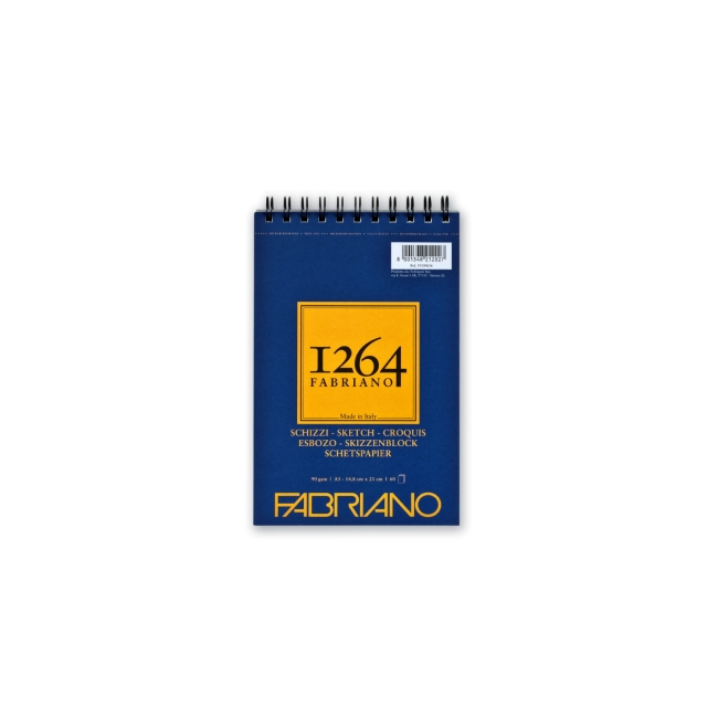 Альбом для графики 1264 SKETCH 90г/м.кв 14,8х21 60л спираль по короткой стороне