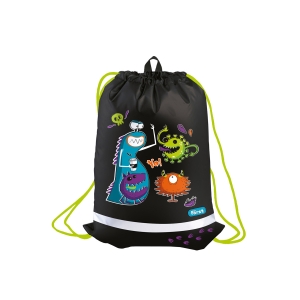 Мешок для обуви 1 отделение Forst "Monster party", 360*470мм, вентиляционная сеточка, светоотражающая полоса